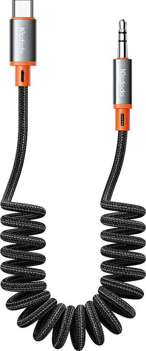 Produktbild Mcdodo Typ-C auf AUX 3.5 Stecker-Spiralkabel (3.5mm Klinke, USB Typ C)