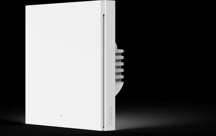 Produktbild Aqara Smart Wall Switch H1 Grau With Neutral, Single Rocker (Zigbee)