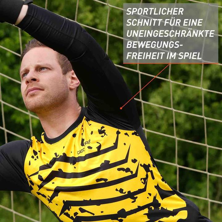 Immagine prodotto Catch & Keep Maglia Protezione Portieri Taglia S Giallo-Nero Maglia portiere calcio Top (S)
