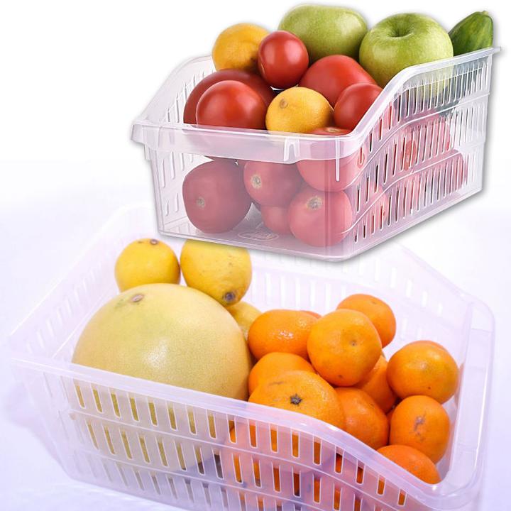 Actual product image Hermex Fridge Box Set Fridge Organiser Set Storage Box Set (20 x 30 x 13 cm)