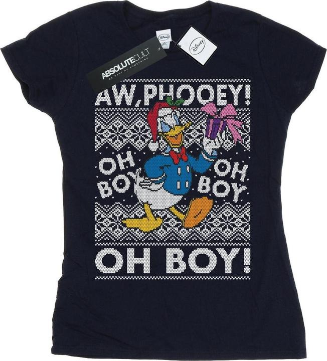 Disney Donald Duck Christmas Fair Isle TShirt (XXL)