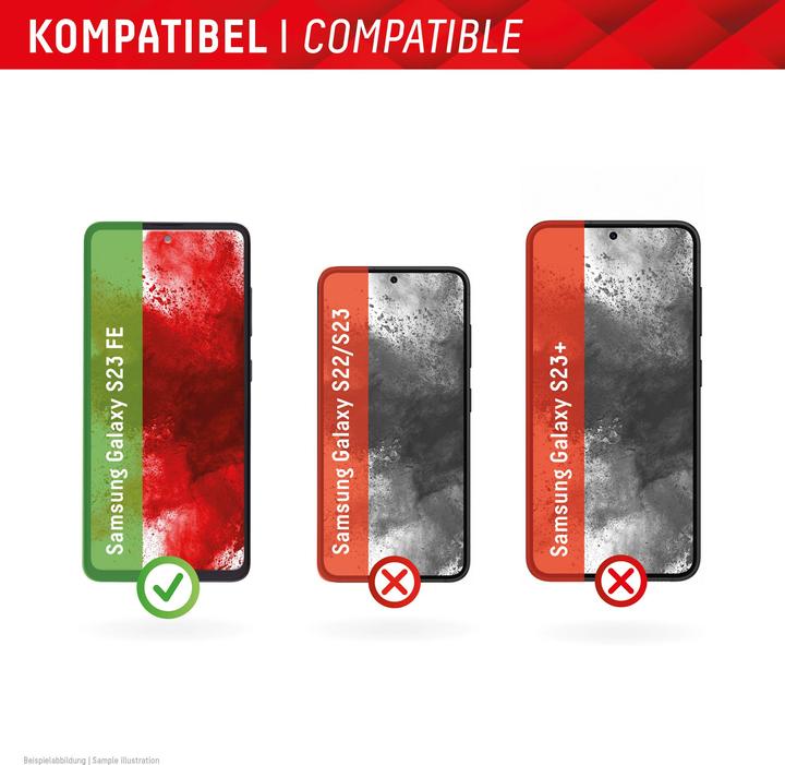 Produktbild Displex Real Glass, 2D Panzerglas + Handyhülle (1 Stück, Samsung Galaxy S23 FE)