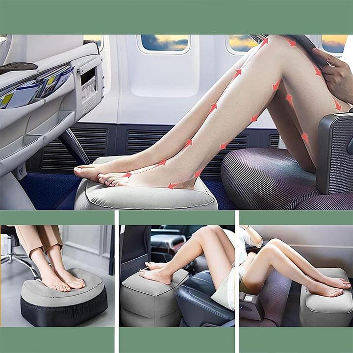 Produktbild Noya Fussstütze Reise Fussablage Sitzerweiterung mit Schutzabdeckung aufblasbar (Zusätzliche Polsterung)