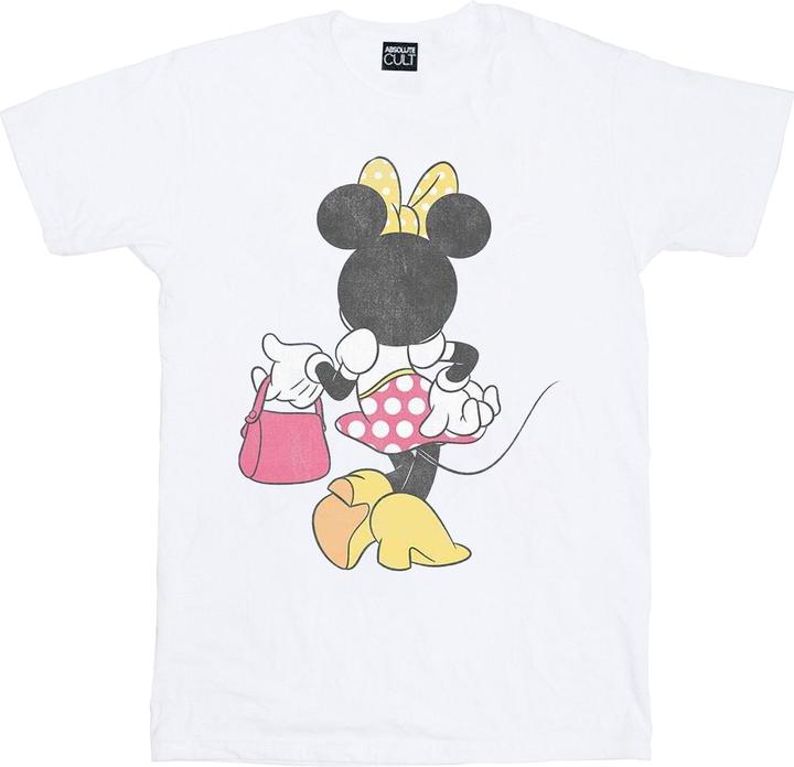 Actual product image Disney Womens/Ladies Minnie Mouse Back Pose Cotton Boyfriend T-Shirt (3XL)