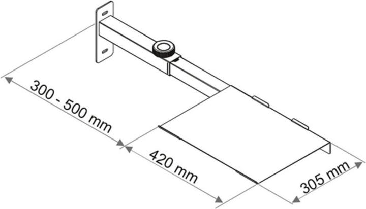 Produktbild Multibrackets AV Konsole zu elektrischem Wandhalter, Metall