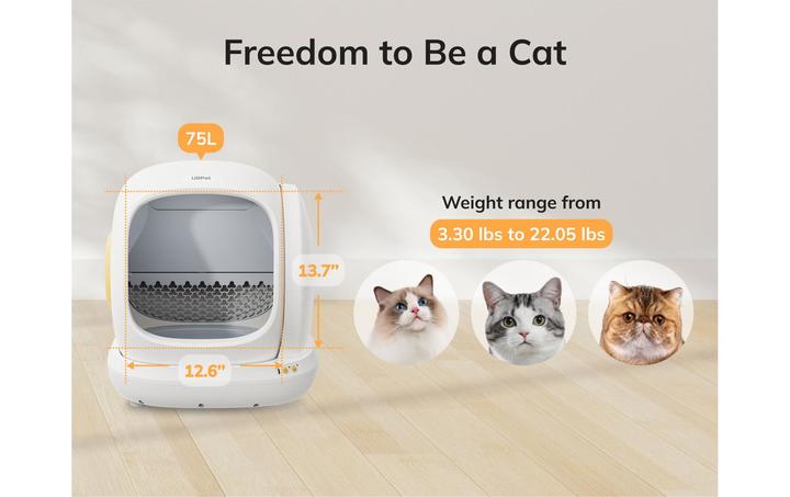 Image du produit UBPet Selbstreinigende Katzentoilette (Bac à litière autonettoyant)
