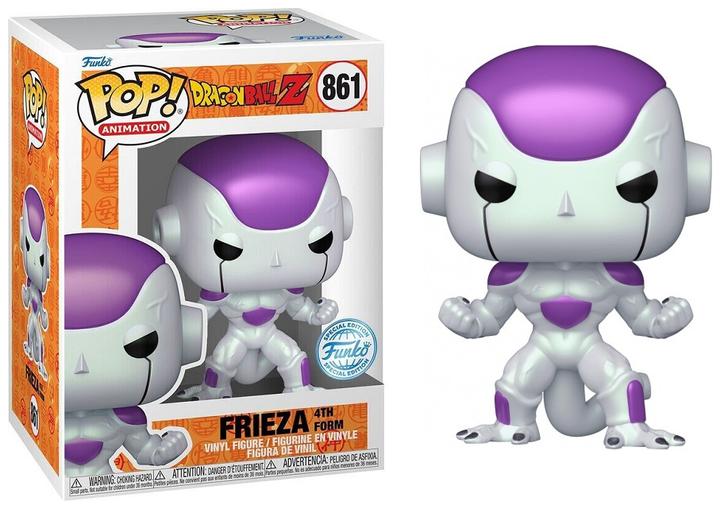 Actual product image Funko Pop! Animation: Dragonball Z - Frieza (4th Form) (Metallic) #861 Vinyl Figure