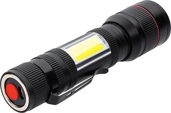 Image du produit Werkstein 800LM USB LED Mini Taschenlampen mit Magnet aus Aluminium (Wiederaufladbar) - Schwarz 2er Set (10.80 cm, 800 lm)