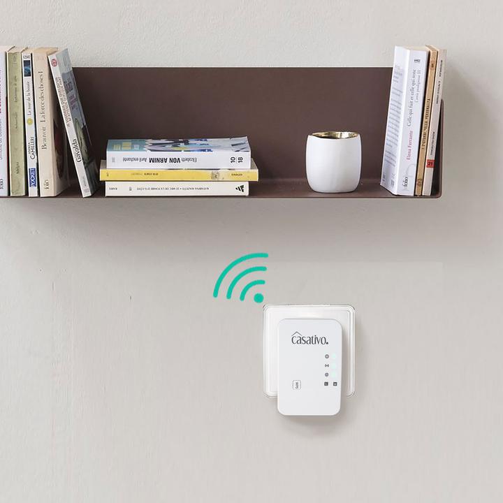Produktbild Casativo 2er-Set Mini-WLAN-Repeater mit WPS-Funktion, 300 Mbit/s, LAN-Anschluss & 2,4 GHz (300 Mbit/s)