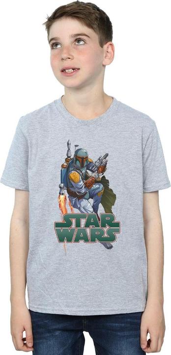 Image du produit Star Wars - T-shirt BOBA FETT FIRED UP - Garçon (128)