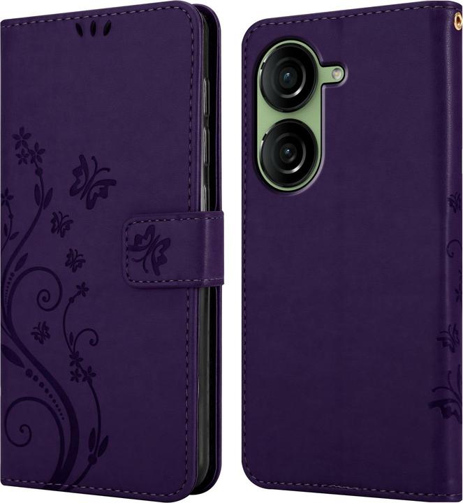 Actual product image Cadorabo Case for Asus Zenfone 10 Flower Book (Asus Zenfone 10)