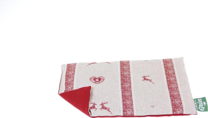 Image du produit Himmelgrün coussin noyaux cerise coeur/cerf (30 x 20 cm)