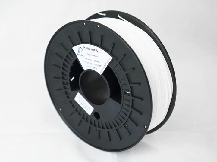 Produktbild PPprint Filament P-721 white 0.6kg 1.75mm (PP, 1.75 mm, 600 g, Weiss)