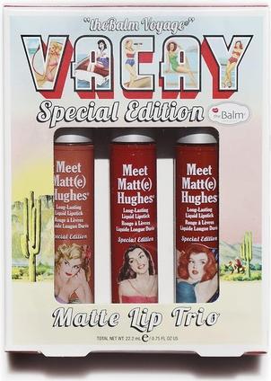 The Balm THE BALM Vacay Special Edition Matte Lip Trio matowa pomadka do ust 3szt.