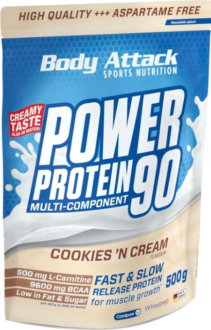Produktbild Body Attack New Power Protein 90 (500g Beutel) (Cookies and Cream, 1 Stk., 500 g)