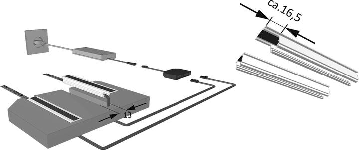 Actual product image Halemeier LED mounting profile ChannelLine L