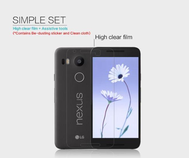 Actual product image Nillkin Super Clear (1 Piece, LG Nexus 5X)