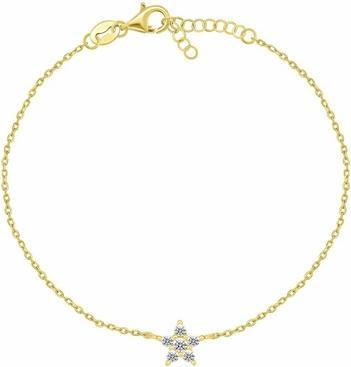 Produktbild Brilio Silver - Gold Plated Bracelet for Women Sparkling Star BRC185Y