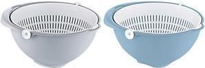 Produktbild keeeper 2in1 Schüssel-Sieb "stella", klein, nordic-grey Schüssel mit Sieb, zusammen oder einzeln verwendbar