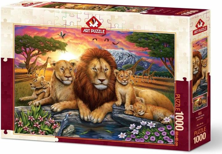 Art Puzzle Artpuzzle Puzzle 1000 Africa, Lion family (1000 pieces)