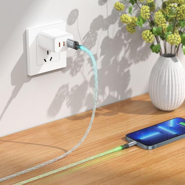 Produktbild Hoco Cable cable USB A to Lightning 2,4A U112 1 m gray (1 m, USB 3.0)