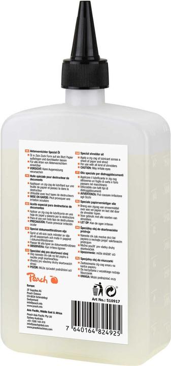 Actual product image Peach Shredder special oil (Strip cut, Particle cut)
