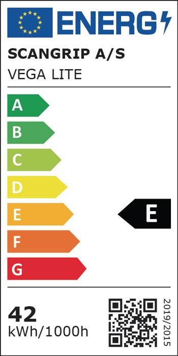Energy Label Scangrip LED spotlight VEGA (6000 lm)