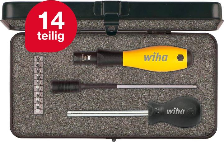 Actual product image Wiha TorqueVario S ESD torque screwdriver set (1/4", 0.40 Nm, 1 Nm)
