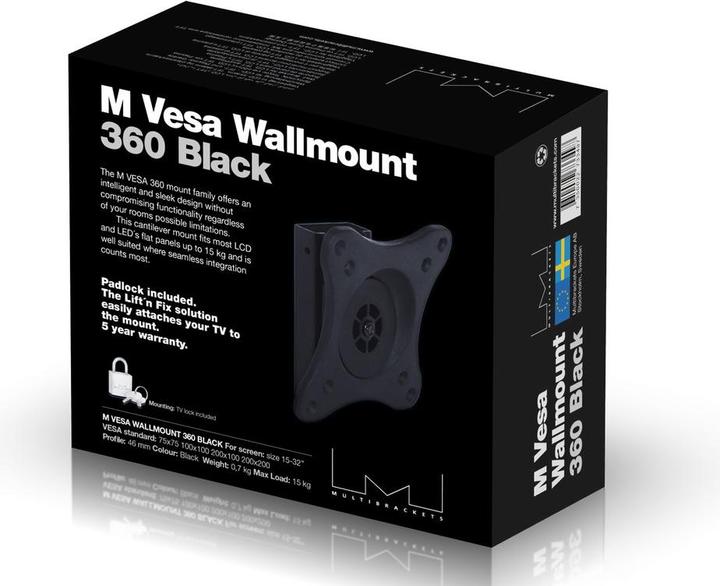Produktbild Multibrackets M Wallmount 360 (Wand, 32", 15 kg)
