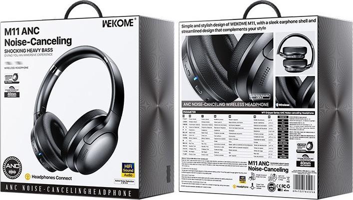 Image du produit Wekome Casque sans fil sur oreille Bluetooth V5.3 ANC (ANC, 8 h, Sans fil)