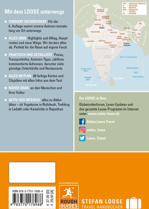 Image du produit Stefan Loose Guide de voyage Inde, Le Nord (Allemand, Nick Edwards)