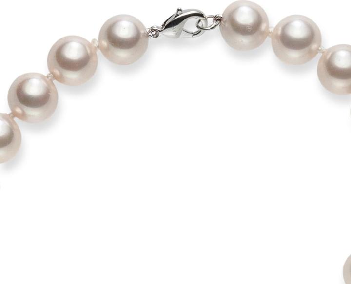 Produktbild Lulu & Jane Damen Messing Muschelkernperle silber 50,0 cm - 29591 (Messing, 50 cm)