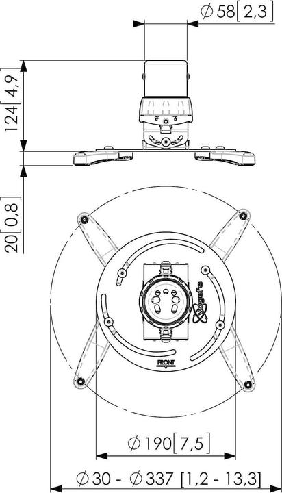 Actual product image Vogels Ppc 1500 (Ceiling)