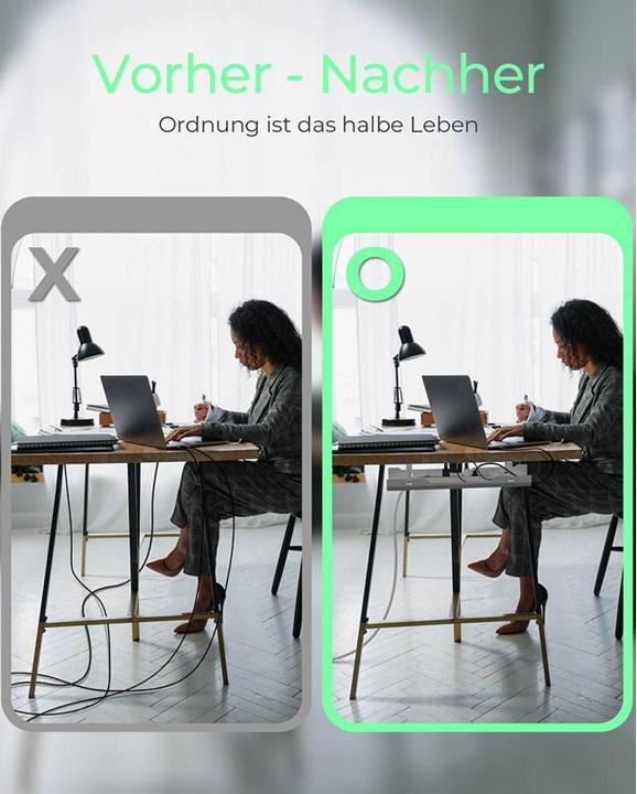 Produktbild Icy Box Kabelmanagementwanne (Kabeldurchlass, 61 cm)
