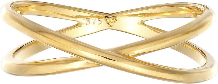 Image du produit Elli PREMIUM Bague X Croix Bague enroulée 375 or jaune (54, 375/9 K)