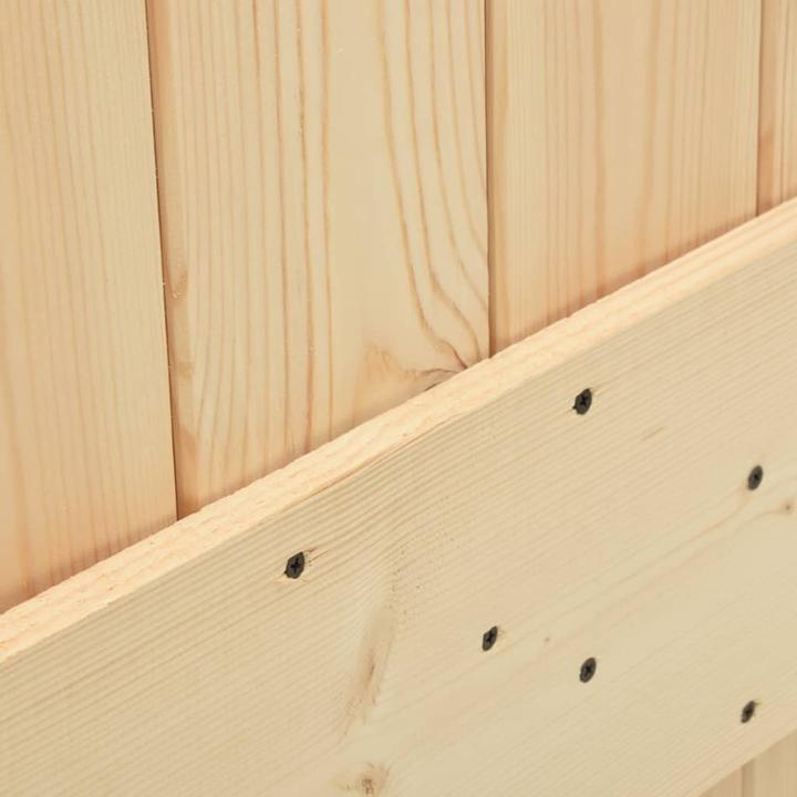 Produktbild VidaXL Schiebetür mit Beschlag 100x210 cm Massivholz Kiefer