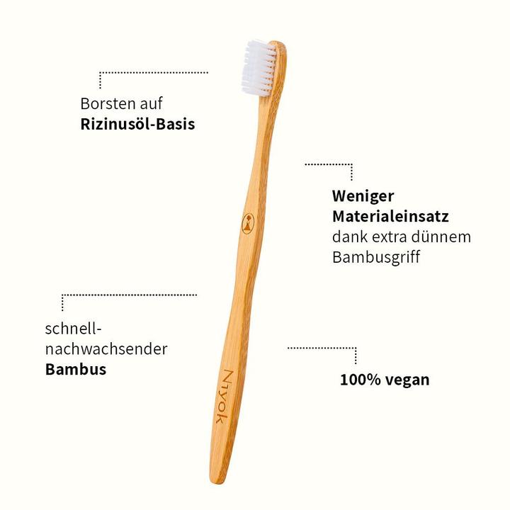 Immagine prodotto Niyok Spazzolino da denti a mano Bamboo Disaster Relief 1 pezzo (Morbido, 1 x)