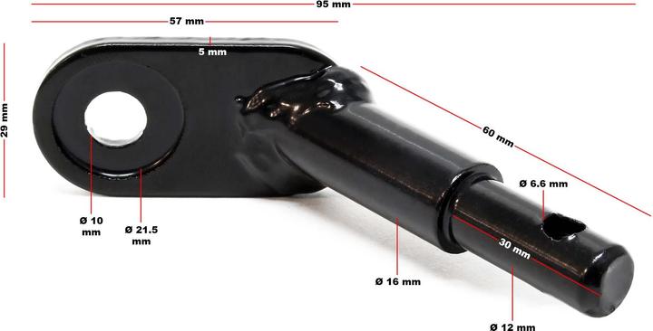 Produktbild Wiltec Hunde Fahrradanhänger Hundeanhänger Fahrrad Hundetransporter rot-schwarz