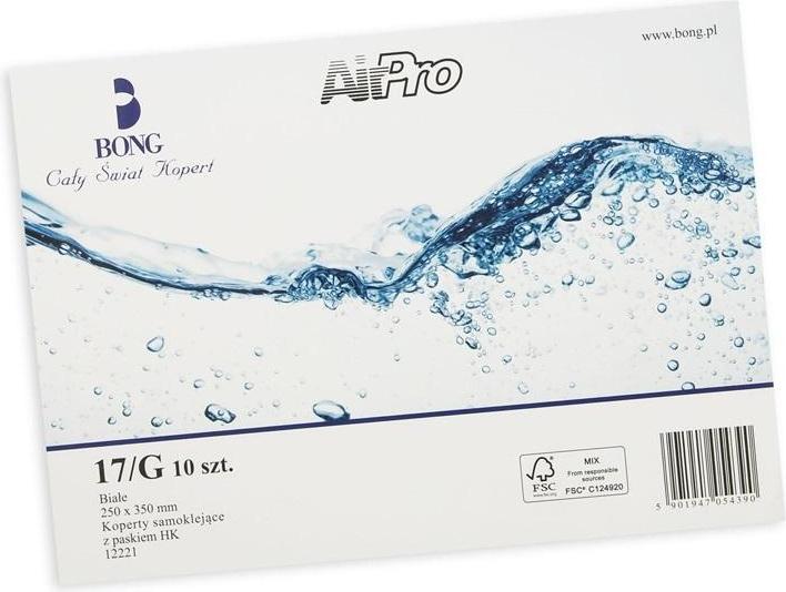 Produktbild Bong Airpro-Umschläge 17/G weiss (10 Stück) (17 x 17 cm, 10 x)