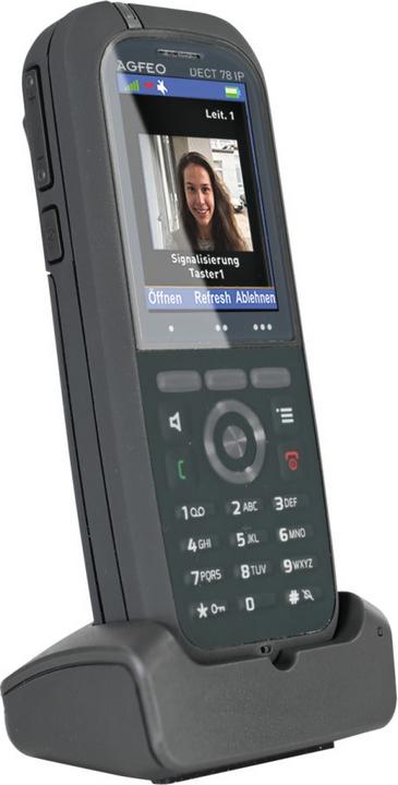 Image du produit Agfeo DECT 78 IP - Téléphone IP - Gris - Combiné sans fil - Bureau/Banc - IP65 - 249