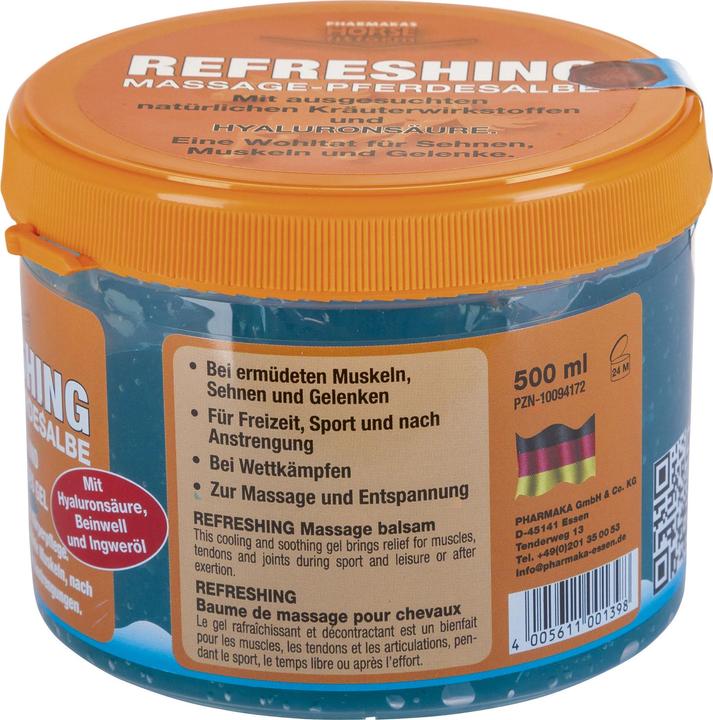 Valeurs nutritives et ingrédients Magni Gel rafraîchissant 500ml