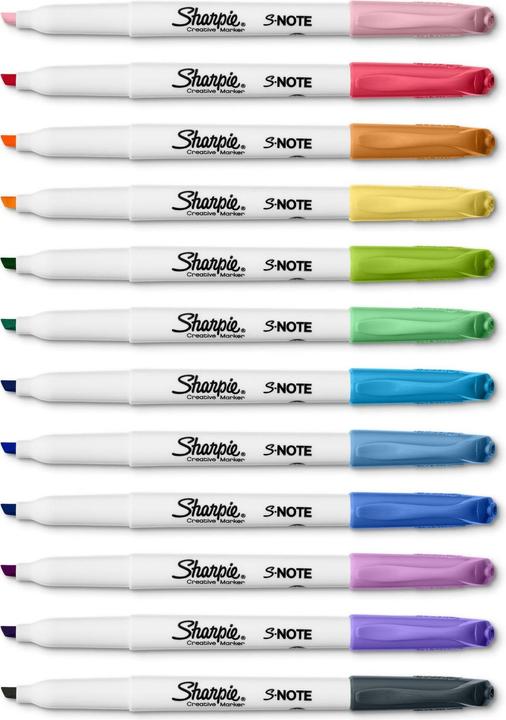 Produktbild Sharpie Permanent-Marker S-Note Creative 1-5 mm, 12 Stück (Mehrfarbig, 5 mm, 12 x)