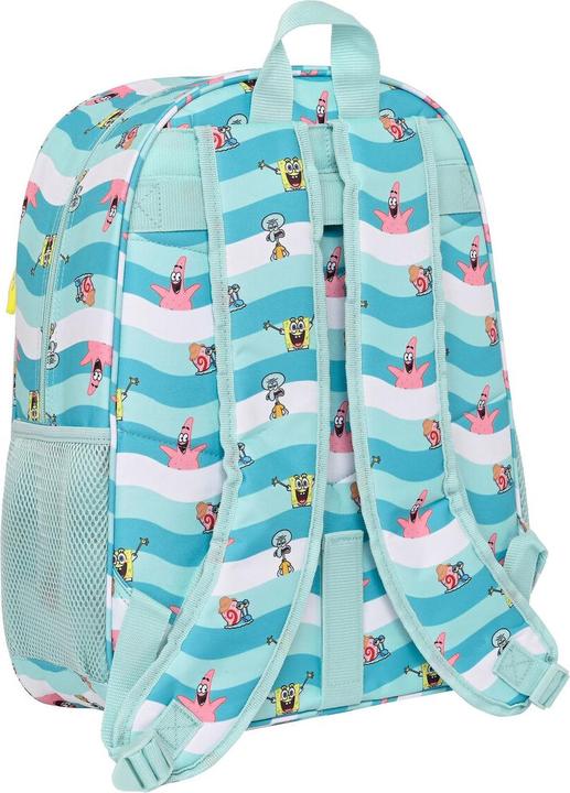 Image du produit Safta Sac à dos scolaire Spongebob Stay positive bleu blanc (33 x 42 x 14 cm)