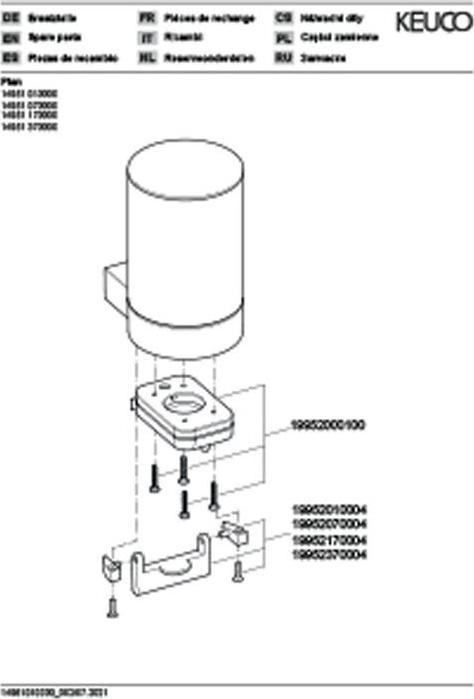 Image du produit Keuco Distributeur de savon liquide PLAN avec support et pompe sw ma