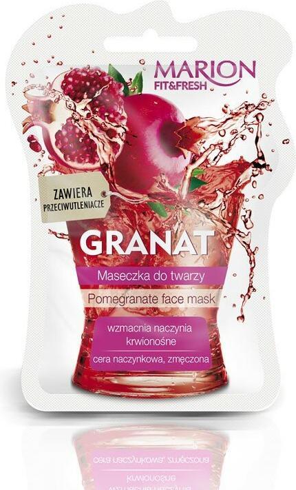 Marion MARION Fit&Fresh Face Mask maseczka do twarzy wzmocnienie naczyń krwionośnych Granat 7,5ml (7.50 ml)