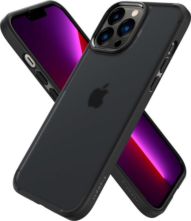 Actual product image Spigen ULTRA HYBRID IPHONE 13 PRO MAX MATTE FROST Black (Apple iPhone 13 Pro Max)