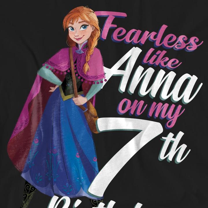 Immagine prodotto Disney Frozen Fearless Like Anna Maglietta 7° Compleanno Adulto Unisex (XXL)
