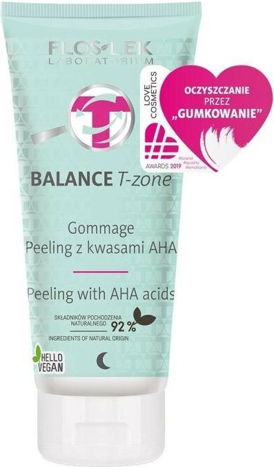 Actual product image Floslek Balance T-Zone Gommage Peeling From Aha Acids 125Ml (125 ml)
