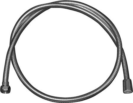 Neoperl bruseslange metal 2,00 meter 1/2" rund x 1/2" konisk omløber