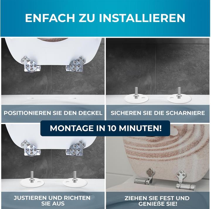 Actual product image Benkstein Toilettensitz MDF, Beige